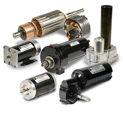 Custom fractional horsepower permanent magnet DC motors & series wound universal electric motors.