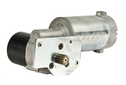 Custom gear motor assembly for power transmission application with mounting bracket, clutch assembly